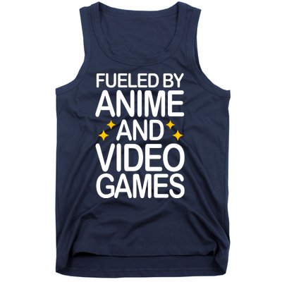 Fueled By Anime And Video Games Gaming Tank Top