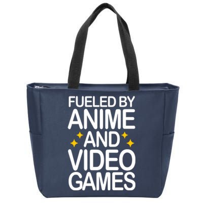 Fueled By Anime And Video Games Gaming Zip Tote Bag