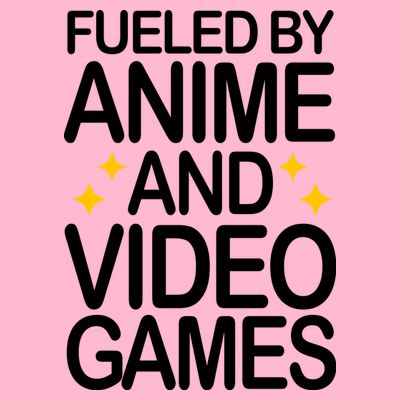 Fueled By Anime And Video Games Gaming T-Shirt