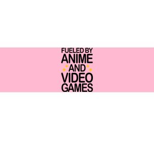 Fueled By Anime And Video Games Gaming Bumper Sticker