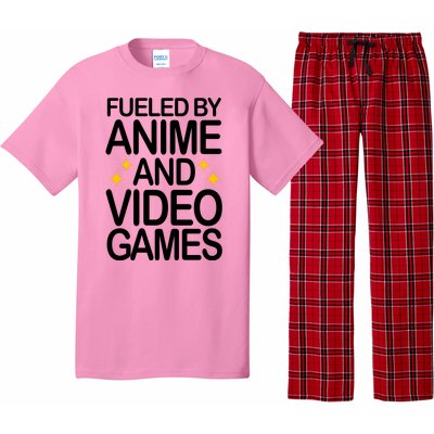 Fueled By Anime And Video Games Gaming Pajama Set