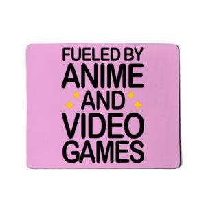 Fueled By Anime And Video Games Gaming Mousepad