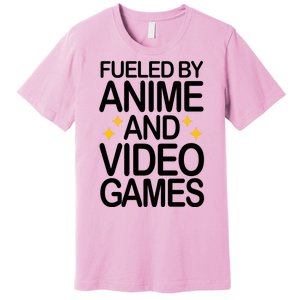 Fueled By Anime And Video Games Gaming Premium T-Shirt