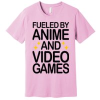Fueled By Anime And Video Games Gaming Premium T-Shirt