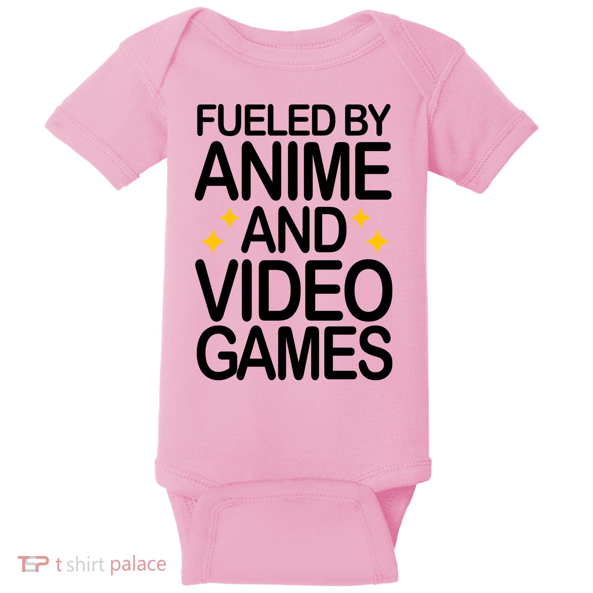 Fueled By Anime And Video Games Gaming Baby Bodysuit