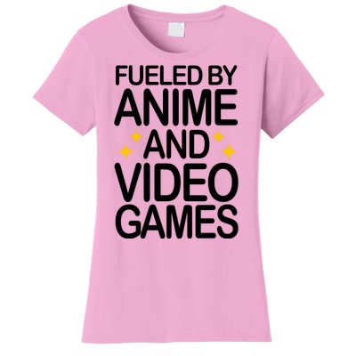 Fueled By Anime And Video Games Gaming Women's T-Shirt