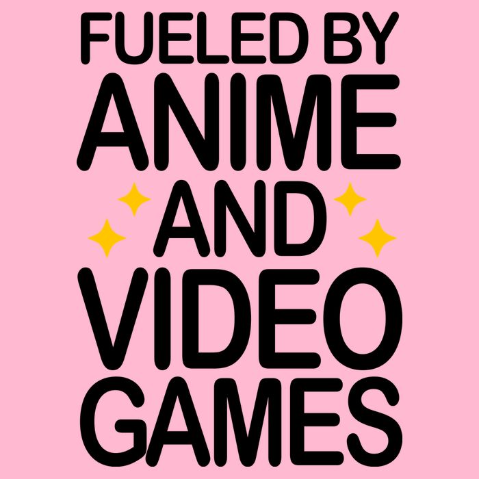 Fueled By Anime And Video Games Gaming Womens T-Shirt