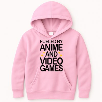 Fueled By Anime And Video Games Gaming Kids Hoodie