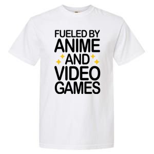 Fueled By Anime And Video Games Gaming Garment-Dyed Heavyweight T-Shirt