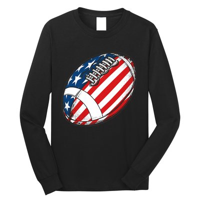 Football Ball American Flag U.S.A. Great Gifts Idea Long Sleeve Shirt