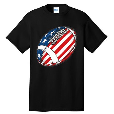 Football Ball American Flag U.S.A. Great Gifts Idea Tall T-Shirt