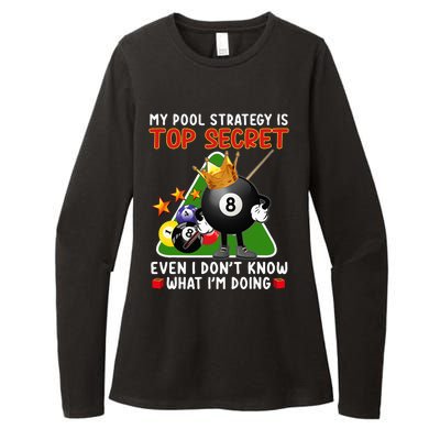 Funny Billiards Art For Men Women Billiards Pool Players Womens CVC Long Sleeve Shirt