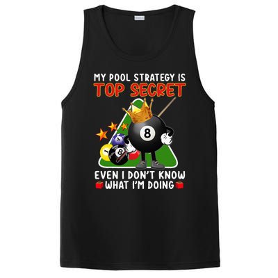 Funny Billiards Art For Men Women Billiards Pool Players PosiCharge Competitor Tank