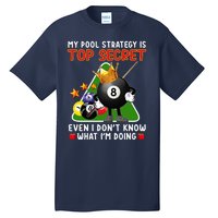 Funny Billiards Art For Men Women Billiards Pool Players Tall T-Shirt