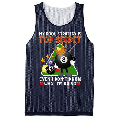 Funny Billiards Art For Men Women Billiards Pool Players Mesh Reversible Basketball Jersey Tank