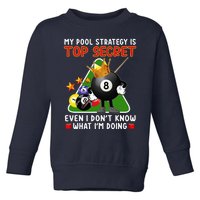 Funny Billiards Art For Men Women Billiards Pool Players Toddler Sweatshirt