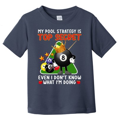 Funny Billiards Art For Men Women Billiards Pool Players Toddler T-Shirt