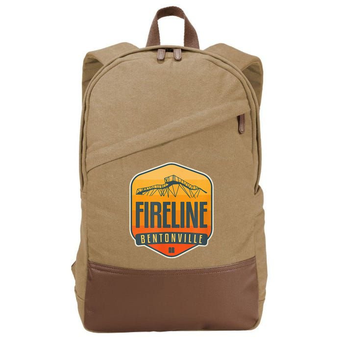 Fireline Bentonville Arkansas Cotton Canvas Backpack