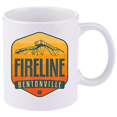 Fireline Bentonville Arkansas 11oz C Handle Ceramic Mug