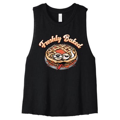 Freshly Baked Apple Pie Women's Racerback Cropped Tank