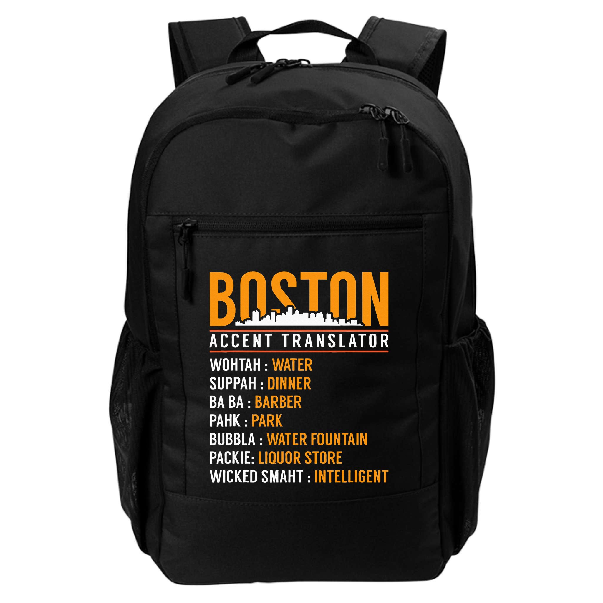Funny Boston Accent Translator Backpack