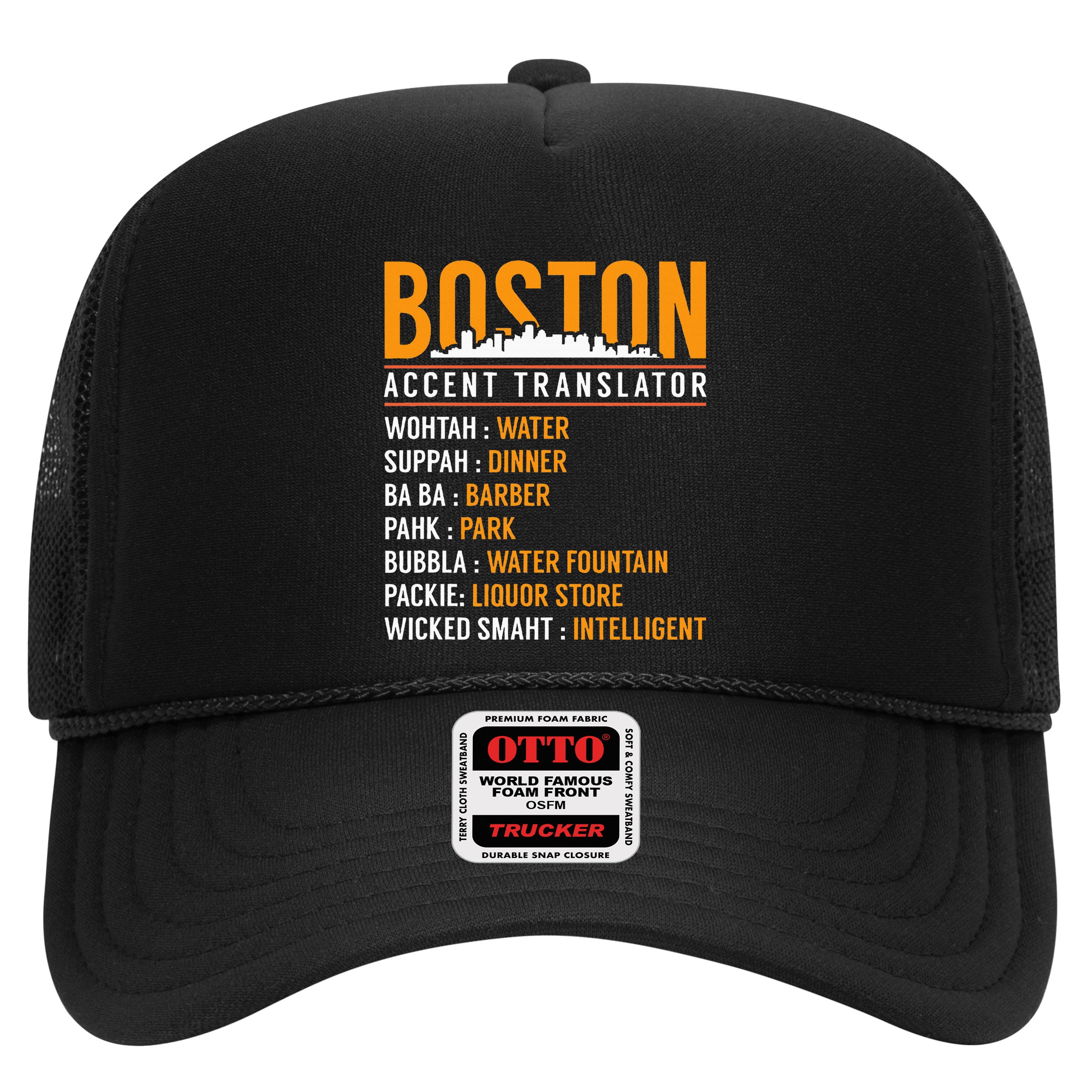 Funny Boston Accent Translator Hat