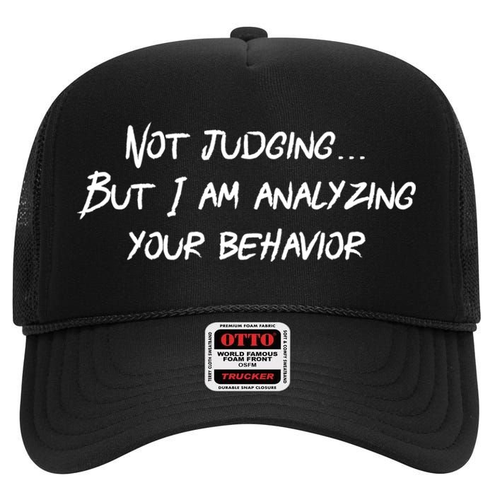 Funny Behavior Analysis Gift For Bcba Rbt Gift Aba Therapy Gift High Crown Mesh Back Trucker Hat