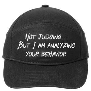 Funny Behavior Analysis Gift For Bcba Rbt Gift Aba Therapy Gift 7-Panel Snapback Hat