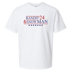 Funny Bandit And Snowman 2024 Election Cool Bandit & Snowman Sueded Cloud Jersey T-Shirt