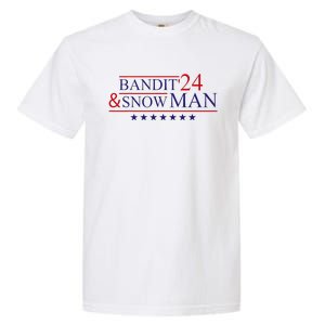 Funny Bandit And Snowman 2024 Election Cool Bandit & Snowman Garment-Dyed Heavyweight T-Shirt