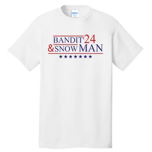 Funny Bandit And Snowman 2024 Election Cool Bandit & Snowman Tall T-Shirt