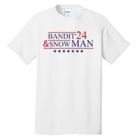 Funny Bandit And Snowman 2024 Election Cool Bandit & Snowman Tall T-Shirt