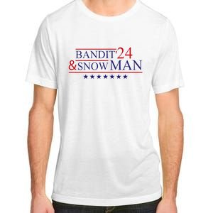 Funny Bandit And Snowman 2024 Election Cool Bandit & Snowman Adult ChromaSoft Performance T-Shirt