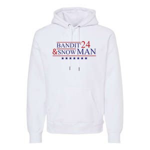 Funny Bandit And Snowman 2024 Election Cool Bandit & Snowman Premium Hoodie