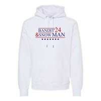 Funny Bandit And Snowman 2024 Election Cool Bandit & Snowman Premium Hoodie