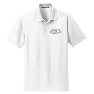 Funny Bandit And Snowman 2024 Election Cool Bandit & Snowman Dry Zone Grid Polo