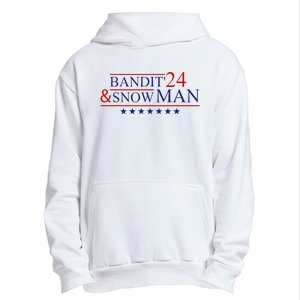 Funny Bandit And Snowman 2024 Election Cool Bandit & Snowman Urban Pullover Hoodie