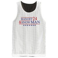 Funny Bandit And Snowman 2024 Election Cool Bandit & Snowman Mesh Reversible Basketball Jersey Tank