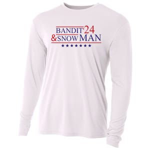 Funny Bandit And Snowman 2024 Election Cool Bandit & Snowman Cooling Performance Long Sleeve Crew