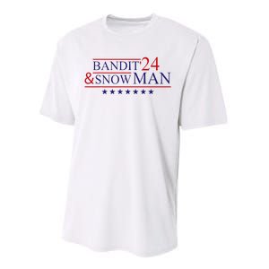 Funny Bandit And Snowman 2024 Election Cool Bandit & Snowman Performance Sprint T-Shirt