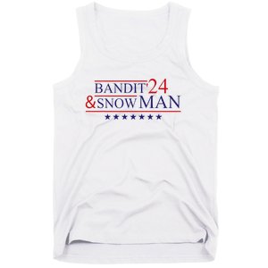 Funny Bandit And Snowman 2024 Election Cool Bandit & Snowman Tank Top