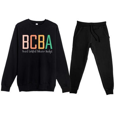 Future Behavior Analyst Bcba In Progress Training Premium Crewneck Sweatsuit Set