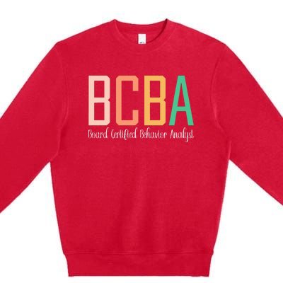 Future Behavior Analyst Bcba In Progress Training Premium Crewneck Sweatshirt