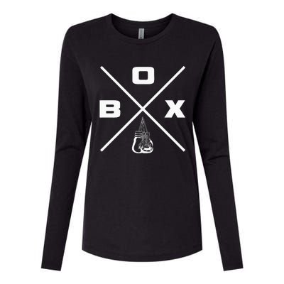 Funny Boxing Apparel Womens Cotton Relaxed Long Sleeve T-Shirt