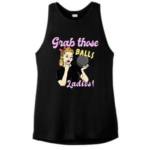 Funny Bowling Art For Bowler Ball Bowling Lover Great Gift Ladies PosiCharge Tri-Blend Wicking Tank