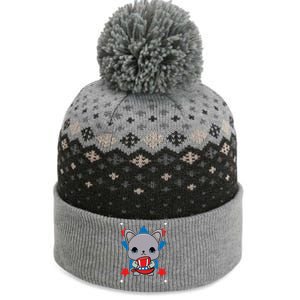 French Bulldog Anime Dog Veterans Day Meaningful Gift The Baniff Cuffed Pom Beanie