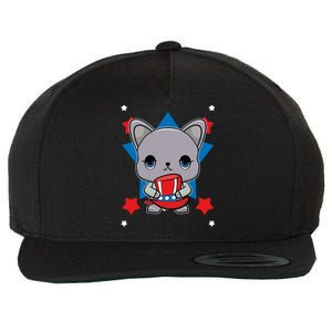 French Bulldog Anime Dog Veterans Day Meaningful Gift Wool Snapback Cap