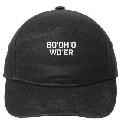 Funny British Accents Bo'oh'o Wo'er Bottle Of Water 7-Panel Snapback Hat