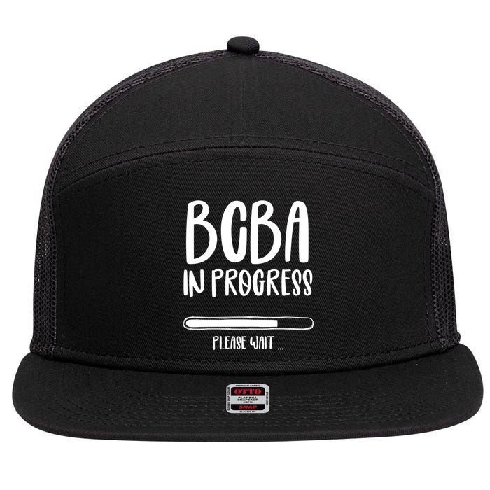 Future Bcba Applied Behavior Analysis Autism Aba Rbt Para Gift 7 Panel Mesh Trucker Snapback Hat