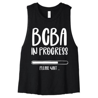 Future Bcba Applied Behavior Analysis Autism Aba Rbt Para Gift Women's Racerback Cropped Tank